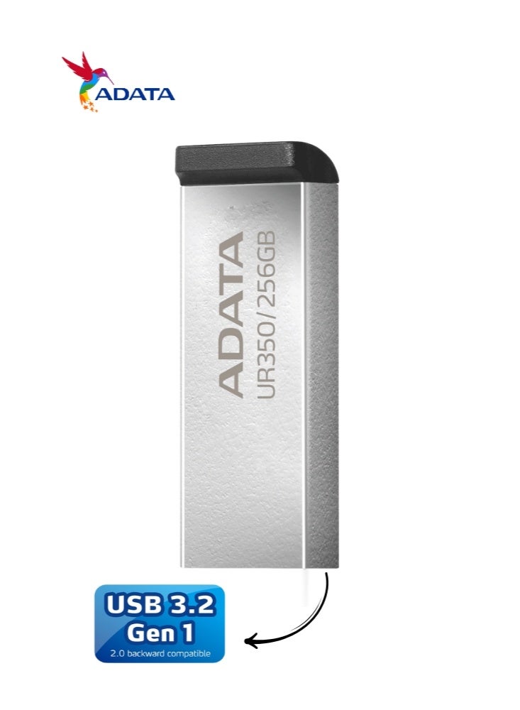 ADATA UR350 256GB USB 3.2 (USB 5Gbps) Flash Drive | Metal | Ultrafast Data Transfer and Lightweight | Black - Image 5
