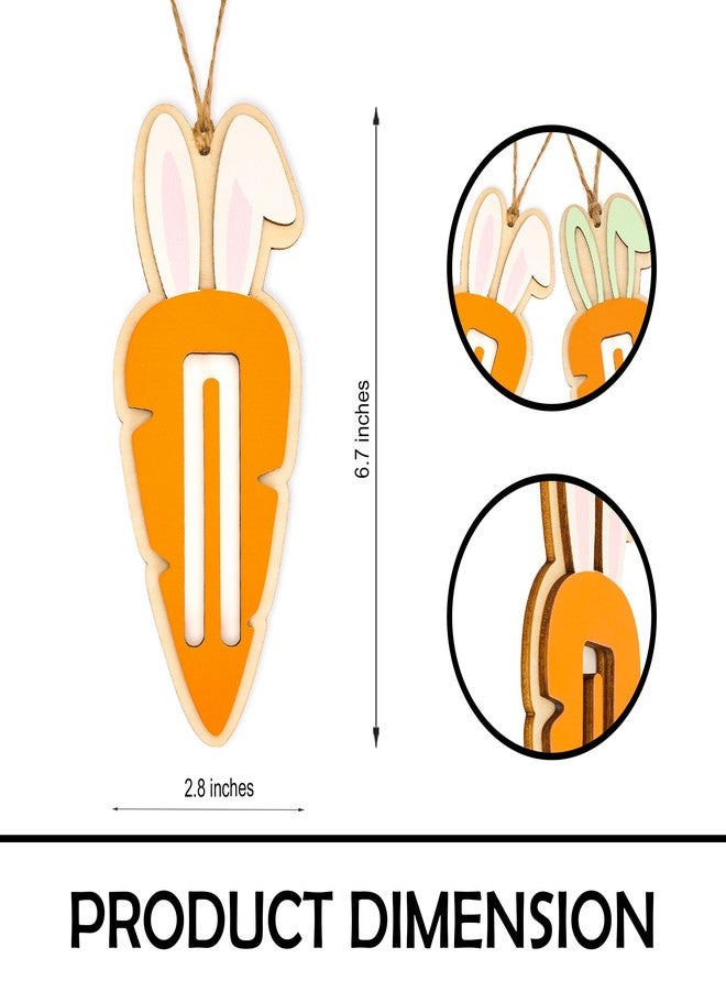 MAILAMCRAFT 2 Pack Easter Bunny Money Holder for Cash, Easter Basket Stuffers Gift, Wooden Carrot Money Holder Gifts for Teens, Kids, Gifts for Boy, Girl, Grandchildren, Basket Decorations, Ideas - Image 3