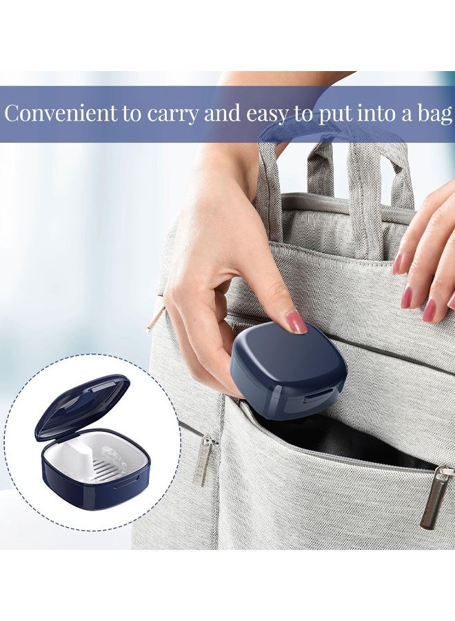 Portable False Teeth Container, Braces Box With Strainer For Soaking/Cleaning, Denture Case For Cleaning, Travel-Friendly Design - Image 5
