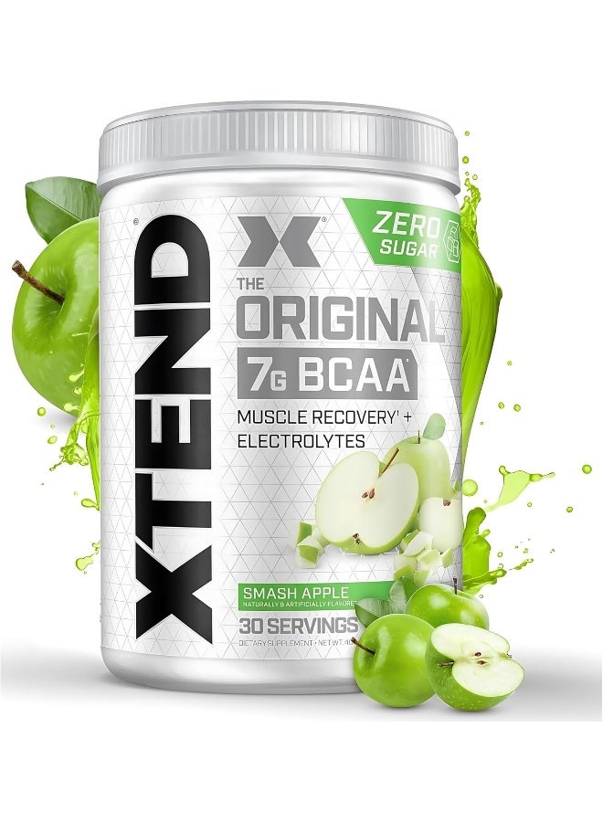 XTEND Original BCAA Powder Zero Sugar With Electrolytes for Hydration & Muscle Repair, Post-Workout Supplement, Smash Apple Flavor - 30 Servings - Image 2