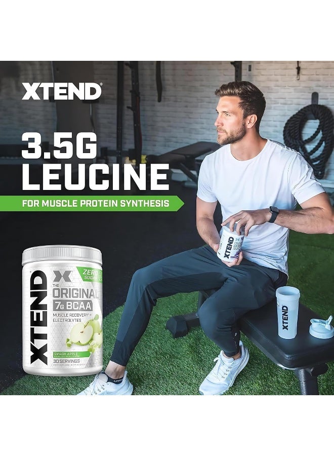 XTEND Original BCAA Powder Zero Sugar With Electrolytes for Hydration & Muscle Repair, Post-Workout Supplement, Smash Apple Flavor - 30 Servings - Image 4
