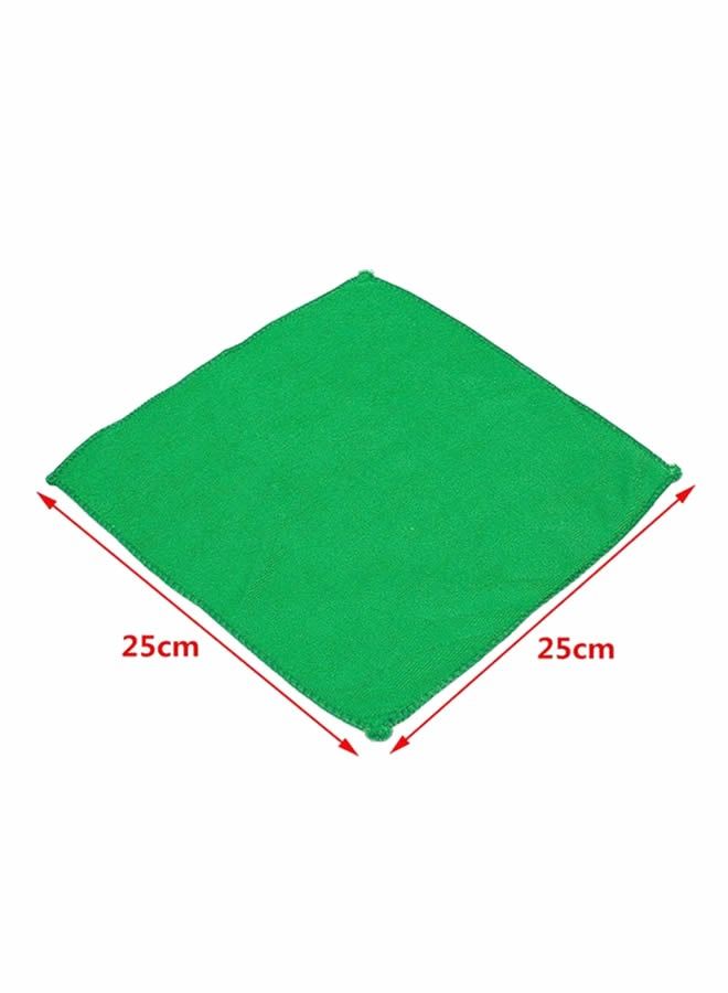 Umiwin 10 Pack Microfiber Cleaning Cloths, 25 x 25 cm, Ultra Absorbent Lint Free Scratch Free Reusable Towels for Glass Kitchen Bathroom Mirrors and Household Cleaning Green - Image 4