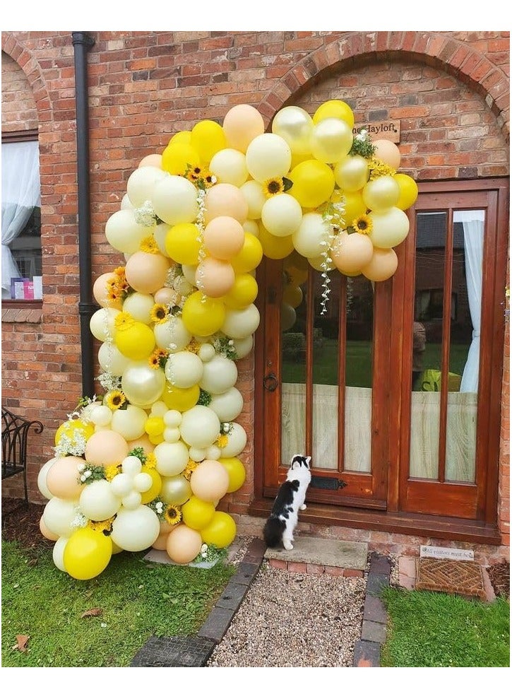 ستار تكس 100 عبوة بالونات باللون الأصفر فاتح من اللاتكس للحفلات الهيليوم الدائرية مقاس 12 انش لتزيين خلفية حفلات الزفاف والتخرج والذكرى السنوية واعياد الميلاد - Image 5
