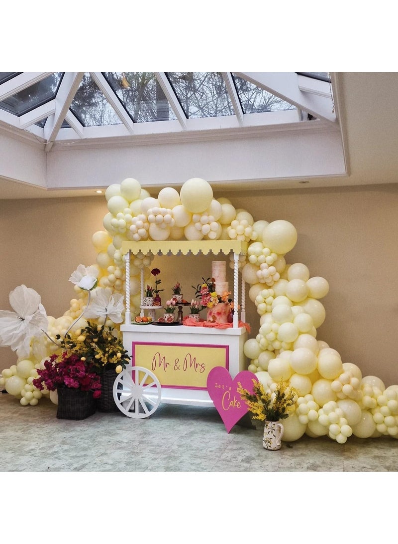 ستار تكس 100 عبوة بالونات باللون الأصفر فاتح من اللاتكس للحفلات الهيليوم الدائرية مقاس 12 انش لتزيين خلفية حفلات الزفاف والتخرج والذكرى السنوية واعياد الميلاد - Image 4