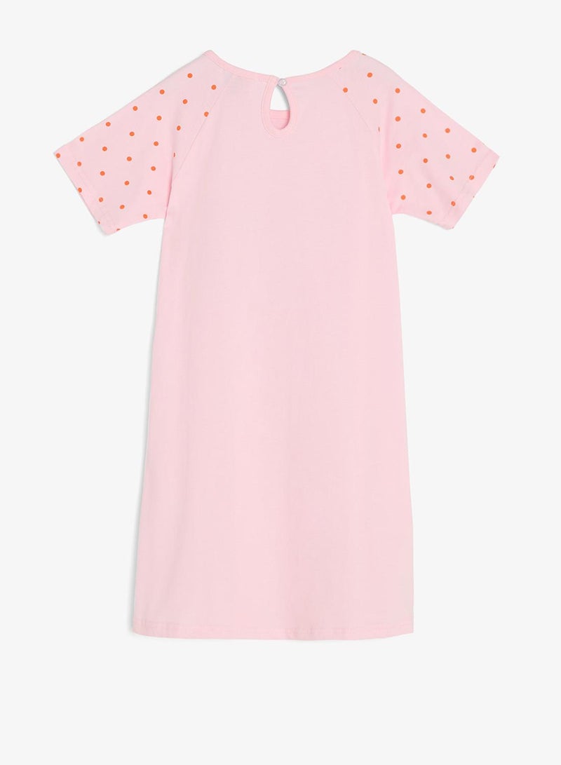 Pinata Cherry Print Pink Dress - Image 3