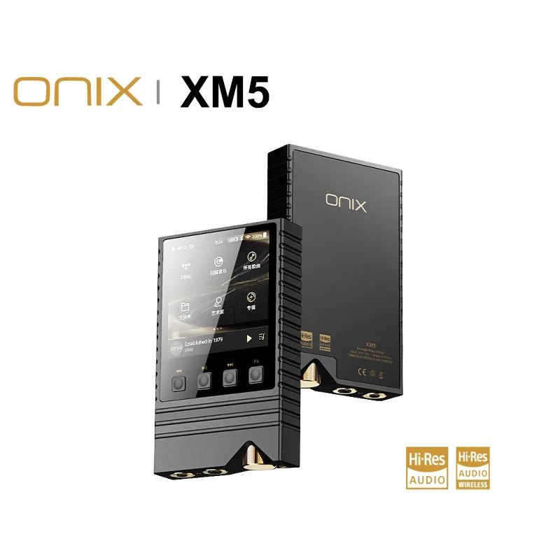 Onix Overture XM5 Portable HiFi MP3 Music Player, USB DAC Ldac High-Resolution Audio, Es9039pro Dual Bluetooth Ldac, Black - Image 1