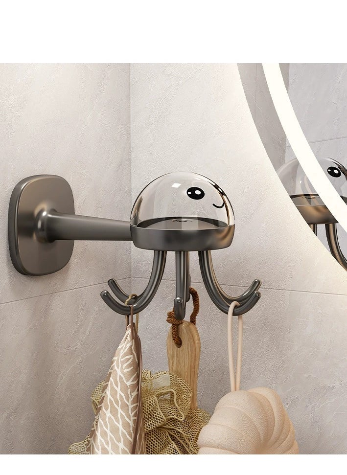 Generic Cupboard Hanging Hook Rack Holder Black  - Image 2
