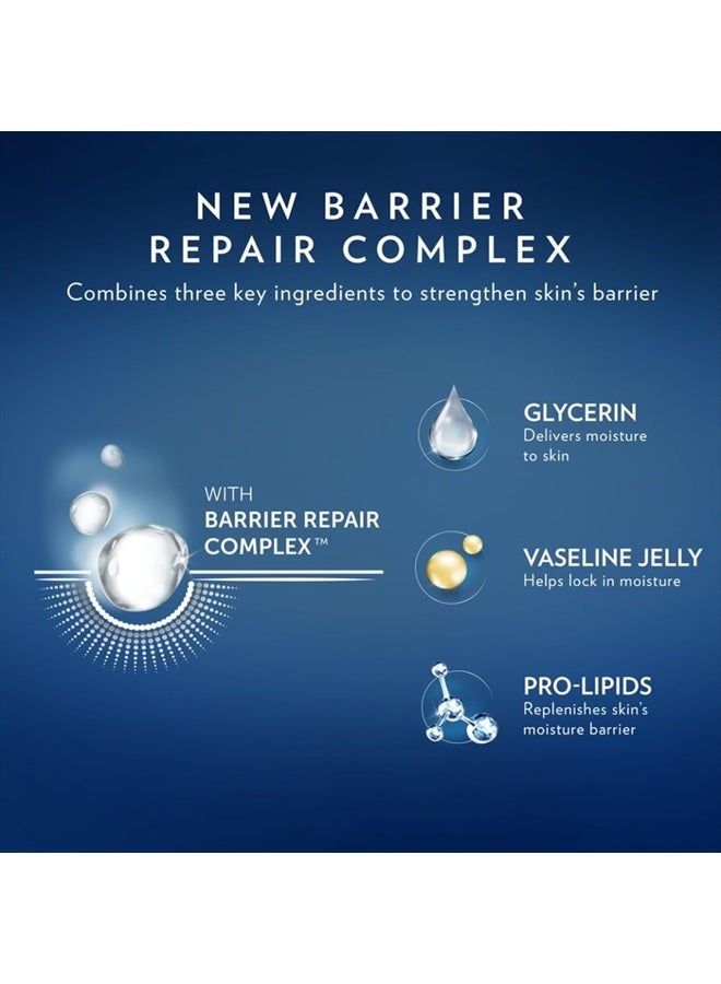 Vaseline لوسيون الإكزيما، كريم العلاج المهدئ 2-عبوة مع دقيق الشوفان الغروي + علاج الشفاه الأصلي من فازلين للشفاه الجافة مع هلام البترول (مجموعة 3 قطع) - Image 5