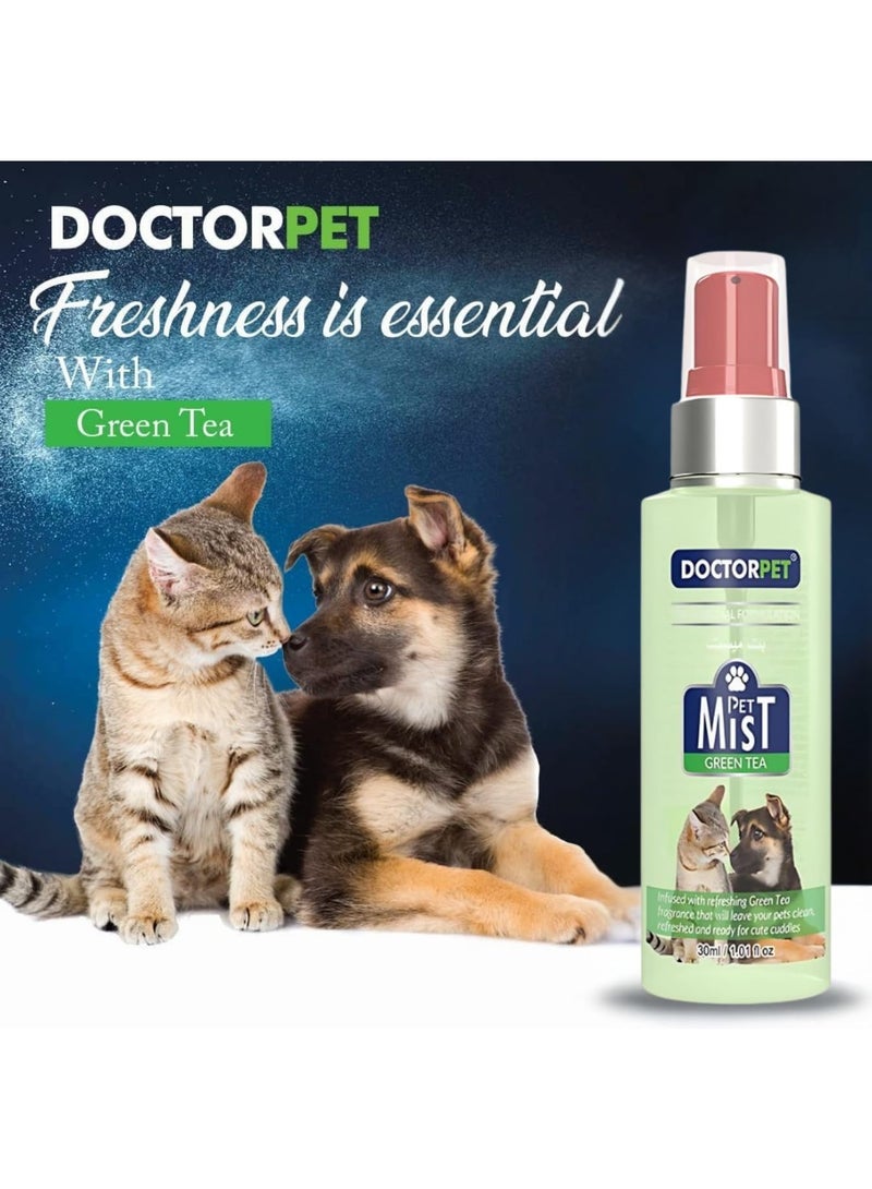 Doctor Pet DoctorPet Pet Mist Odor Eliminator Spray with Green Tea Scent, 30ml - Image 3