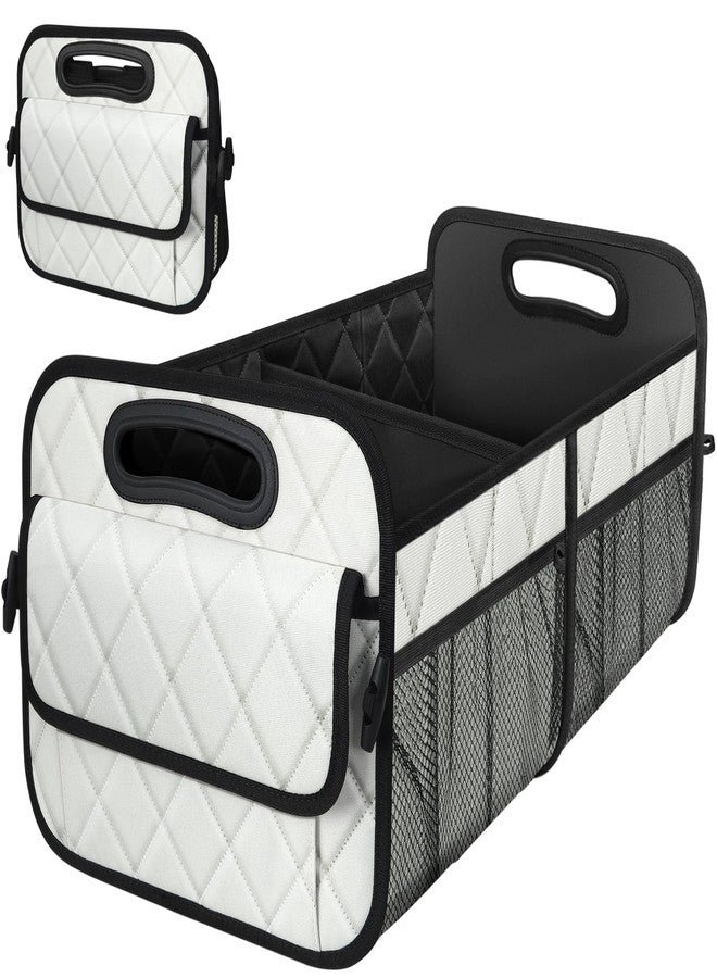 Deosk Car Trunk Organzier and Storage with 6 Big Pocket,Car Accessories for Women/Men 70L Waterproof Polyester Trunk Organzier for Car/SUV/Minivan/Truck(Large, Beige) - Image 1