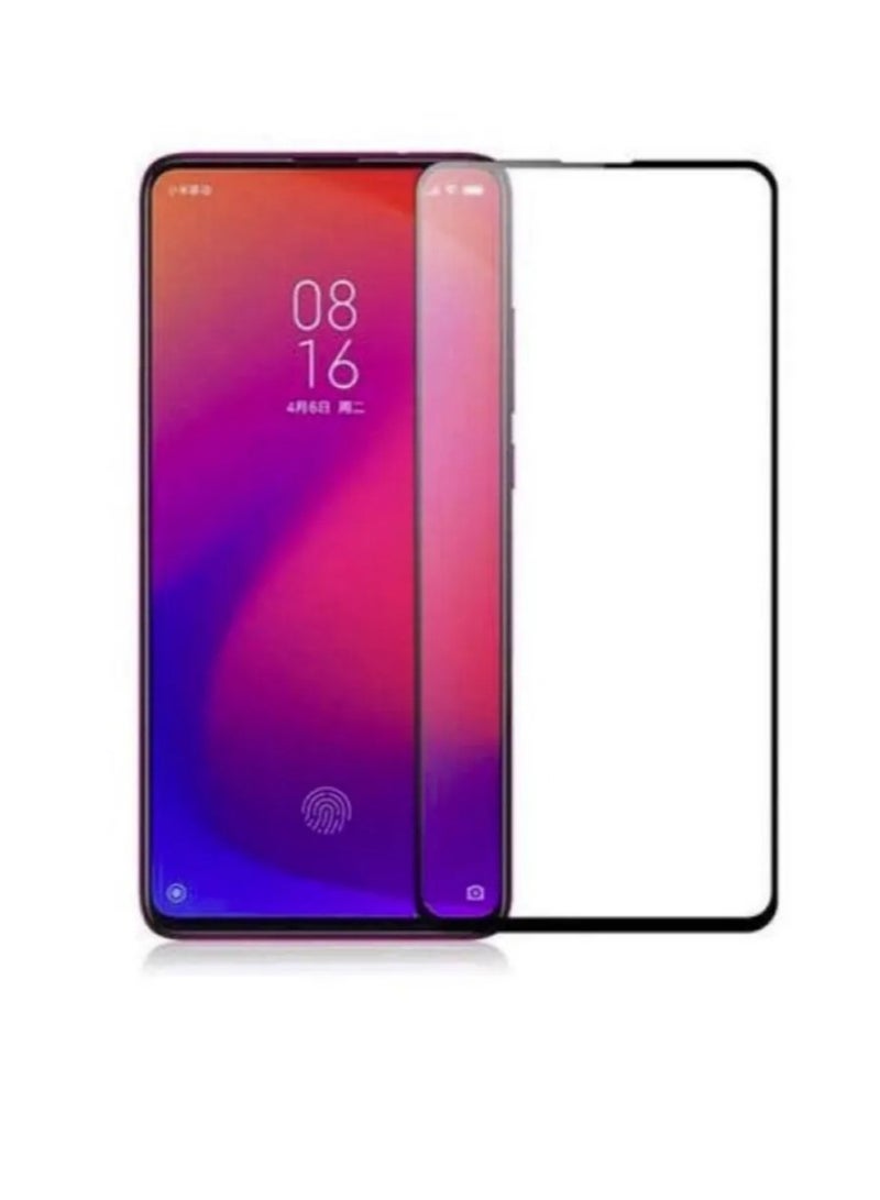 زجاج مقوى 9D لهاتف Xiaomi Redmi Mi 10A واقي شاشة ضد الصدمات وحماية 9H صلابة شفاف / أسود