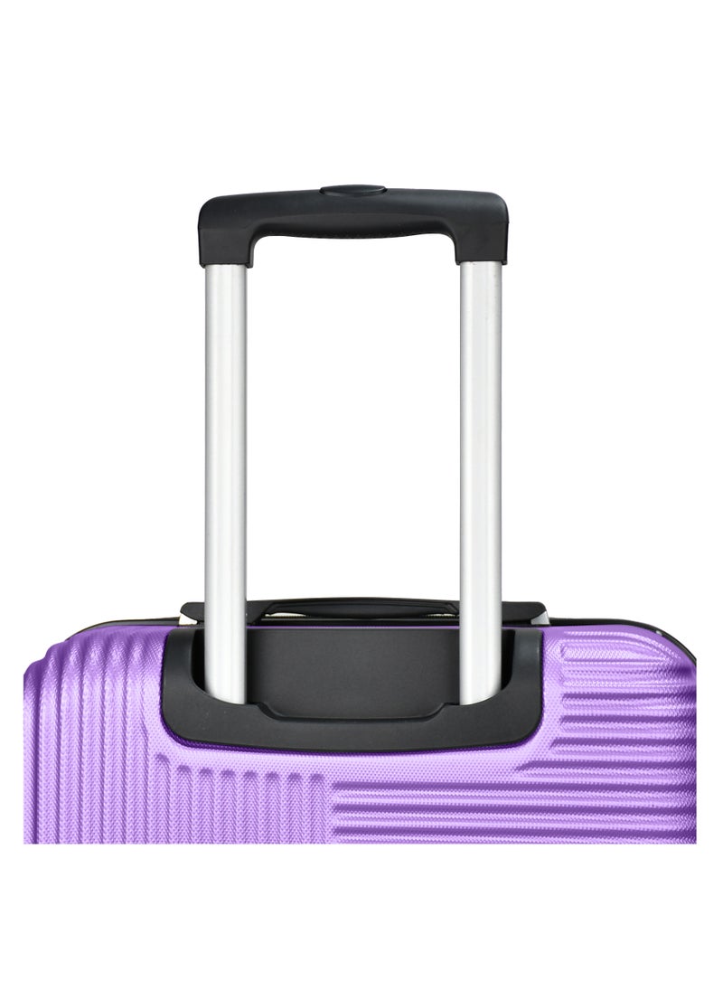 SENATOR Hard Case Travel Bag Luggage Trolley for Unisex ABS Lightweight Suitcase with 4 Spinner Wheels KH110 Violet  - Image 4