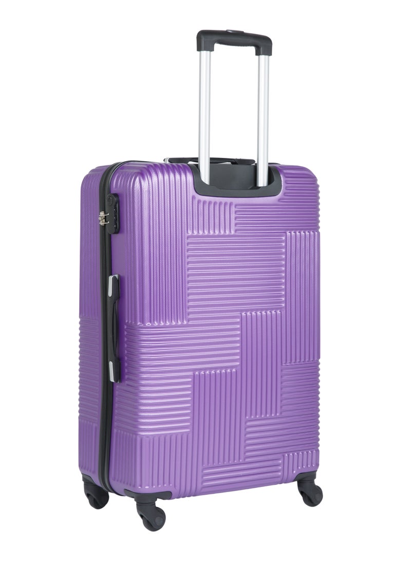 SENATOR Hard Case Travel Bag Luggage Trolley for Unisex ABS Lightweight Suitcase with 4 Spinner Wheels KH110 Violet  - Image 3