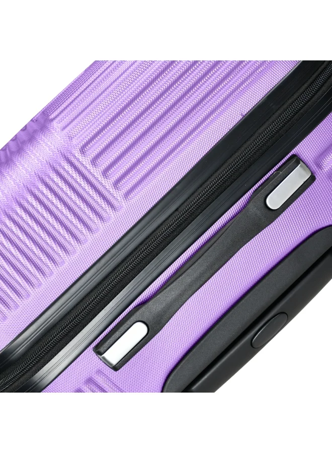 SENATOR Violet Hard Case Travel Bag Luggage Trolley for Unisex ABS Lightweight Suitcase with 4 Spinner Wheels KH110 Violet  | Best Price UAE
