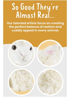Living Nature Living Nature Small Lamb Stuffed Animal | Fluffy Farm Animal | Soft Toy Gift for Kids | 6 inches  - Image 3