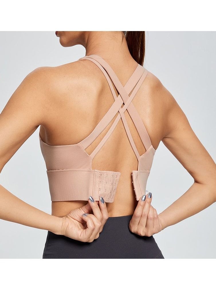Loquat Women Quick Dry Breathable Sports Bra Pink  - Image 2