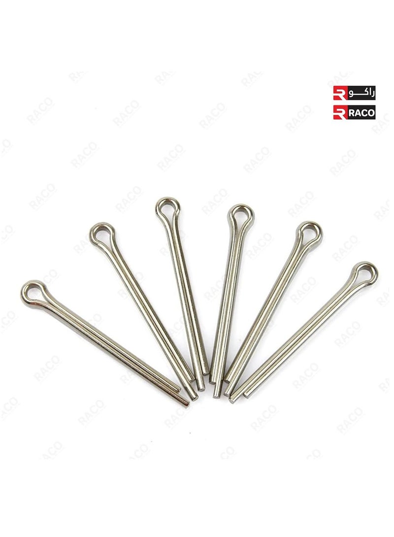 RACO RACO Cotter Pin Clip Assortment Pin Clip Key Fastener Fitting Kit, Heavy Duty Zinc Plated Split Pin Fastener Clip Straight Hairpin 555Pcs  - Image 5