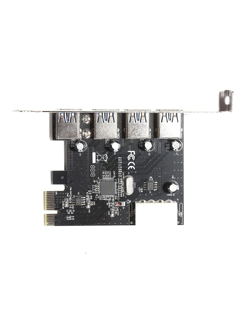 Generic Meshiv 4-Port PCI Express USB 3.0 Expansion Card – 5V 4-Pin Power Connector, Up to 5Gbps Speed  - Image 2