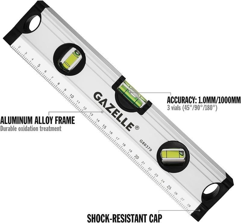 Gazelle Gazelle 12 Inch Aluminium Box Level - Image 3