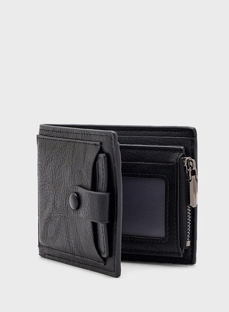 Robert Wood Bi -Fold Wallet With Credit Card Holder