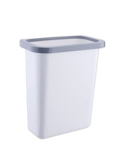Perfii Hanging Trash Can Kitchen Cabinet Door Hanging Storage Waste Bin Garbage Plastic Bag Holder Basket, Slim Trash Bin  - Image 1