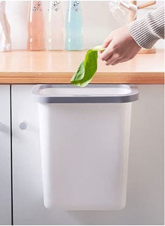 Perfii Hanging Trash Can Kitchen Cabinet Door Hanging Storage Waste Bin Garbage Plastic Bag Holder Basket, Slim Trash Bin  - Image 4