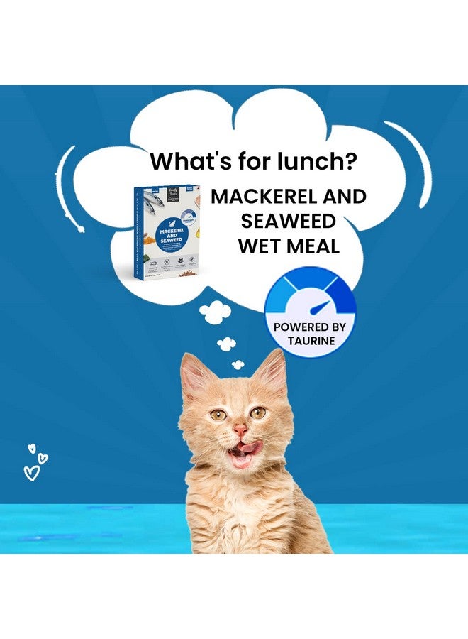 جووفى تريلز طعام القطط الرطب والقطط الصغيرة من Goofy Tails، سمك الماكريل والأعشاب البحرية 350 جم (70 جم × 5 أكياس)، خالٍ من المواد الحافظة والغلوتين والحبوب، طعام قطط رطب متوازن، مدعم بالتورين مع أوميجا 3 ومضادات الأكسدة - Image 3