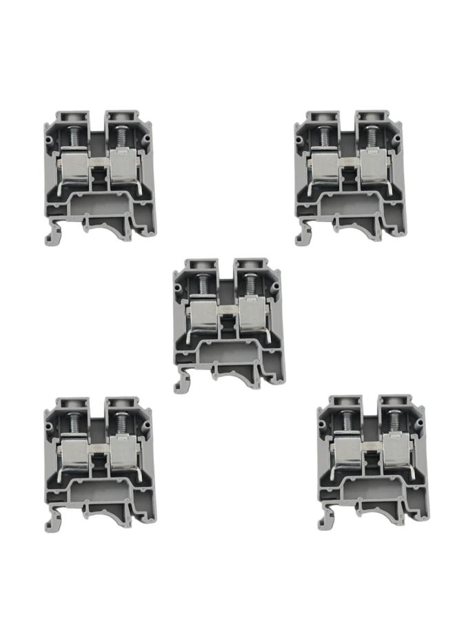 melfi Melfiâ„¢ Terminal Block Wire Connector 25mmÂ², 115A, 2-10AWG Current, Universal Neutral Class Connector Screw Terminal Block Strips Pass-Through (Pack of 5)  - Image 1