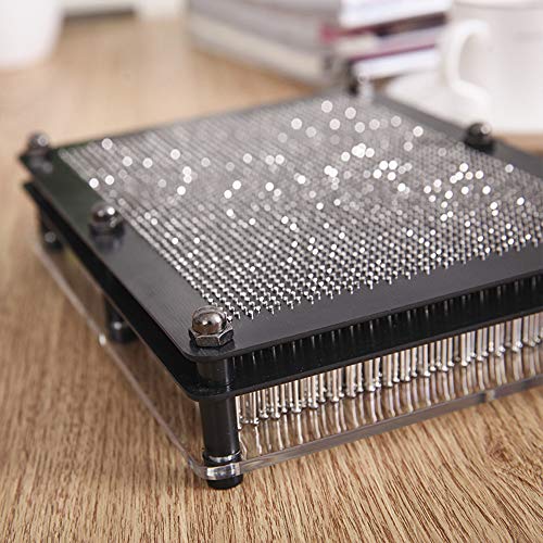 LXS 3D Pin Art Board Game Toy - Large Size(6 x 8 inches), Classic Pin Impression Desk Toys Sculpture for Children Adults - Image 5