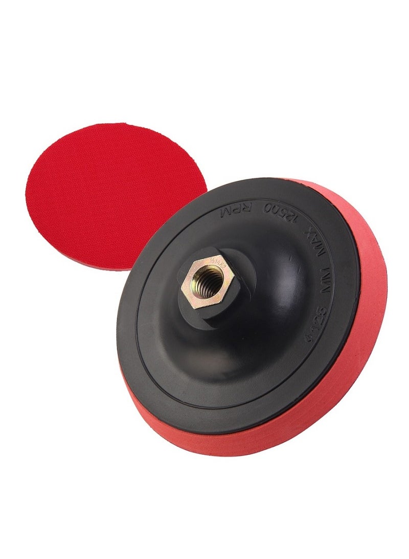 KSEIBI Velcro Backing Pad,115 mm Rotary Backing Pad Plate Hook Loop Orbital Sander Replacement Pad Backing Pad Power Tools Accessories for Sanding,Grinding Polishing Wood,Metal Sander for Polisher,Driver  - Image 1