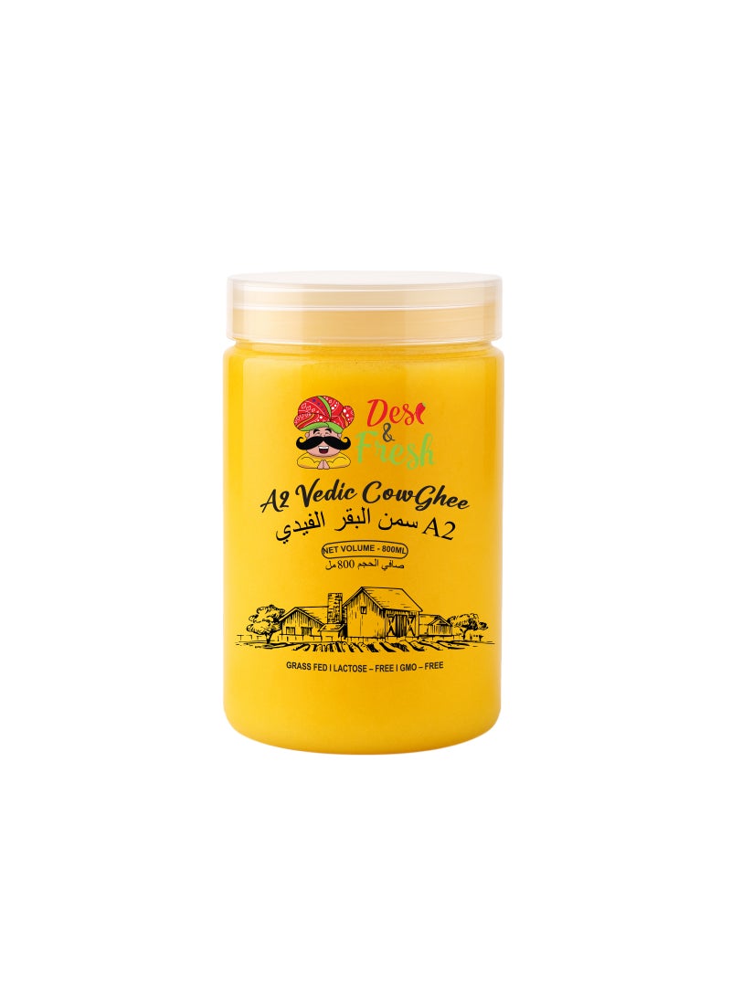 Desi & Fresh A2 Vedic Cow Ghee 800ml  - Image 1