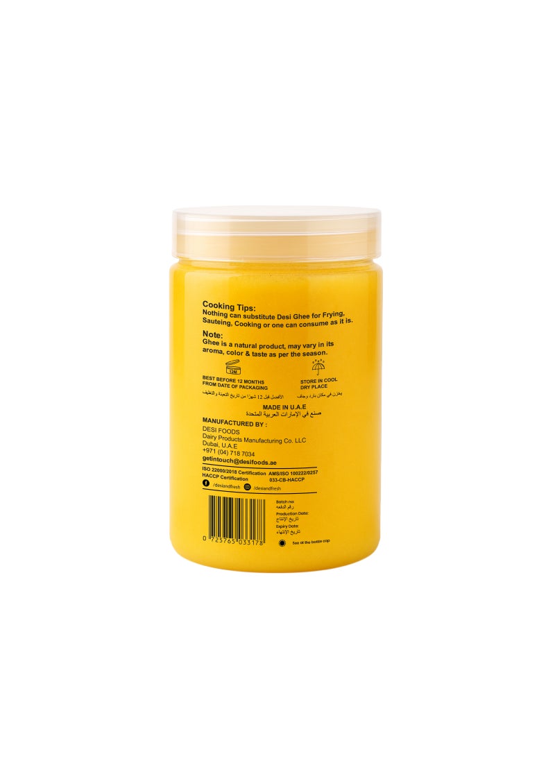 Desi & Fresh A2 Vedic Cow Ghee 800ml  - Image 2