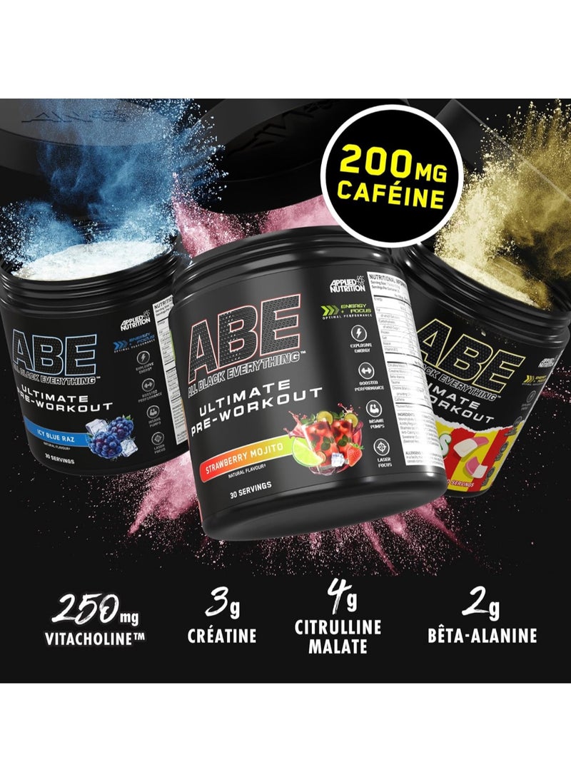 Applied Nutrition - ABE All Black Everything Pre Workout Powder 375grams Energy Flavor - Image 1
