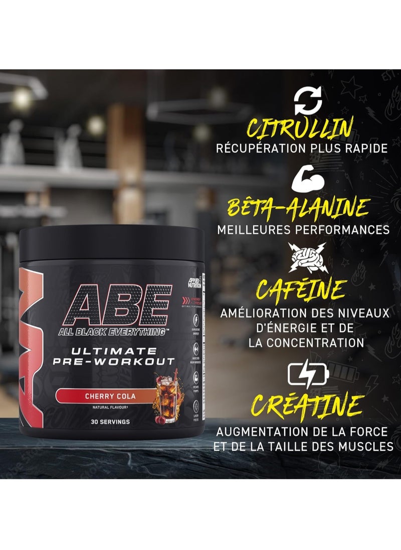 Applied Nutrition - ABE All Black Everything Pre Workout Powder 375grams Energy Flavor - Image 1