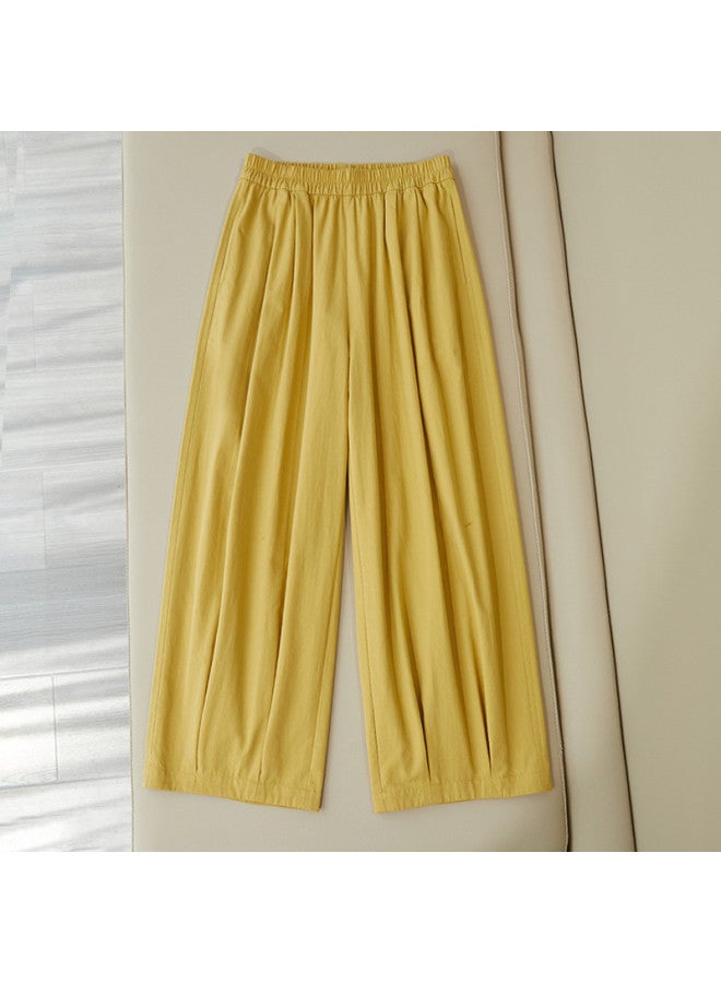 XINYANG Pure Cotton Balloon Pants Women 2025 Summer Bobo Pants Droopy Fit Pear-shaped Figure Trousers Wide-leg Pants - Image 2