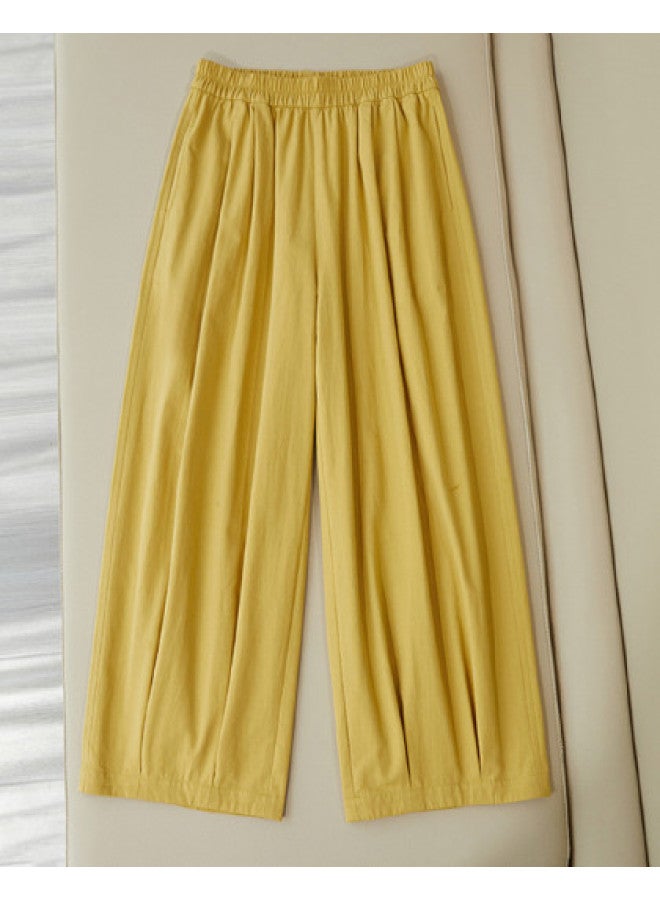 XINYANG Pure Cotton Balloon Pants Women 2025 Summer Bobo Pants Droopy Fit Pear-shaped Figure Trousers Wide-leg Pants - Image 1