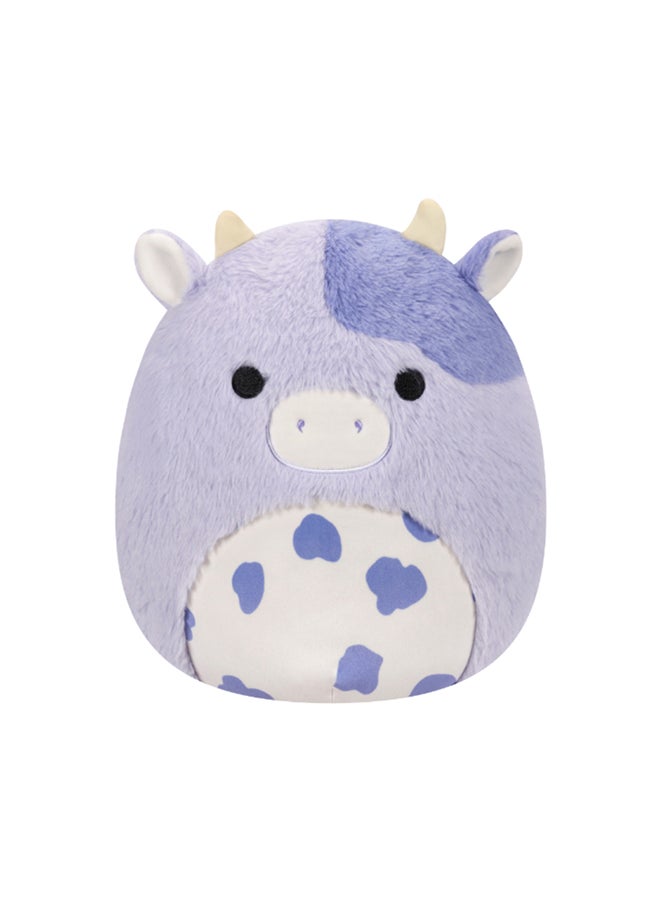 Squishmallows دمية فوزمالو الناعمة بوبا البقرة البنفسجية 12 إنش مع بطن مرقط مرخصة رسميًا من وول مارت من كيليتوys هدية ملونة ناعمة للأطفال قابلة للغسل متعددة الألوان  - Image 1