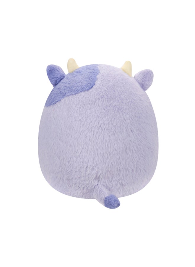 Squishmallows دمية فوزمالو الناعمة بوبا البقرة البنفسجية 12 إنش مع بطن مرقط مرخصة رسميًا من وول مارت من كيليتوys هدية ملونة ناعمة للأطفال قابلة للغسل متعددة الألوان  - Image 4