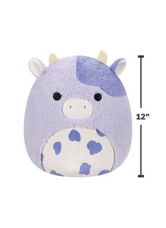Squishmallows 12 inch Medium Plush Fuzzamallows Bubba Purple Cow with Spotted Belly Walmart Officially Licensed Kellytoy Plush Toy Colorful Soft Gift for Kids Washable-Multicolor  - Image 5