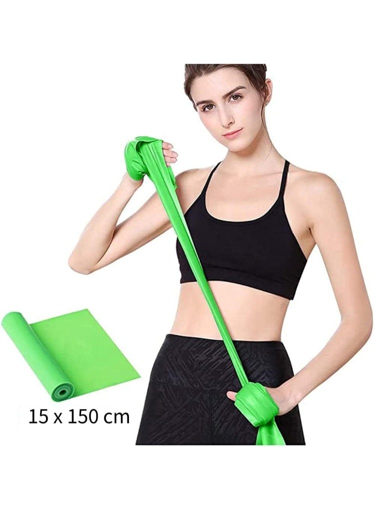 CLENEA Resistance Bands, Elastic Workout Bands, Professional Exercise Bands, Long Natural Latex Elastic Bands, for Legs and Butt, for women, man to Physical Therapy, Yoga, Pilates, Stretching - Image 2