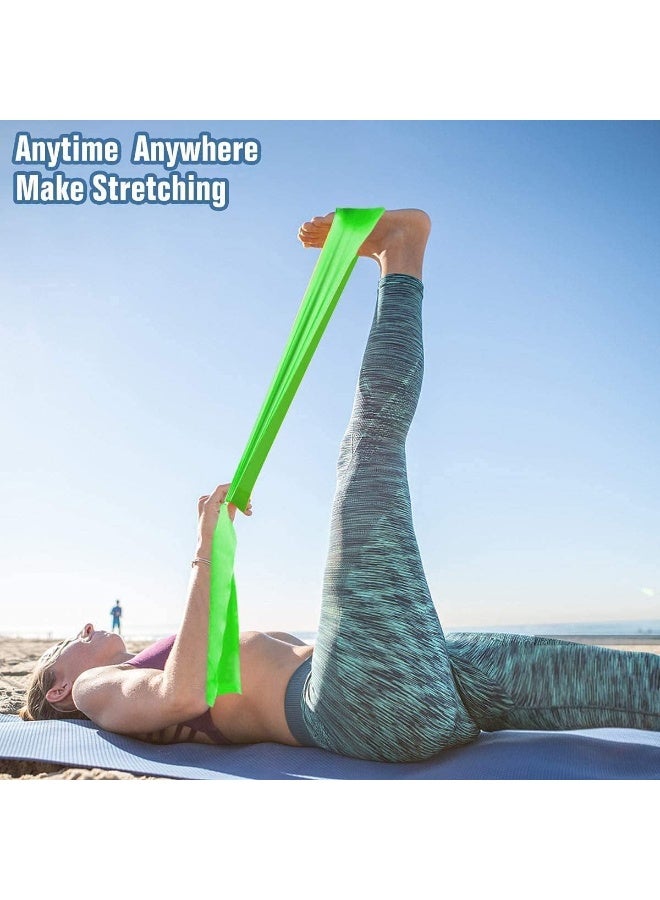 CLENEA Resistance Bands, Elastic Workout Bands, Professional Exercise Bands, Long Natural Latex Elastic Bands, for Legs and Butt, for women, man to Physical Therapy, Yoga, Pilates, Stretching - Image 5