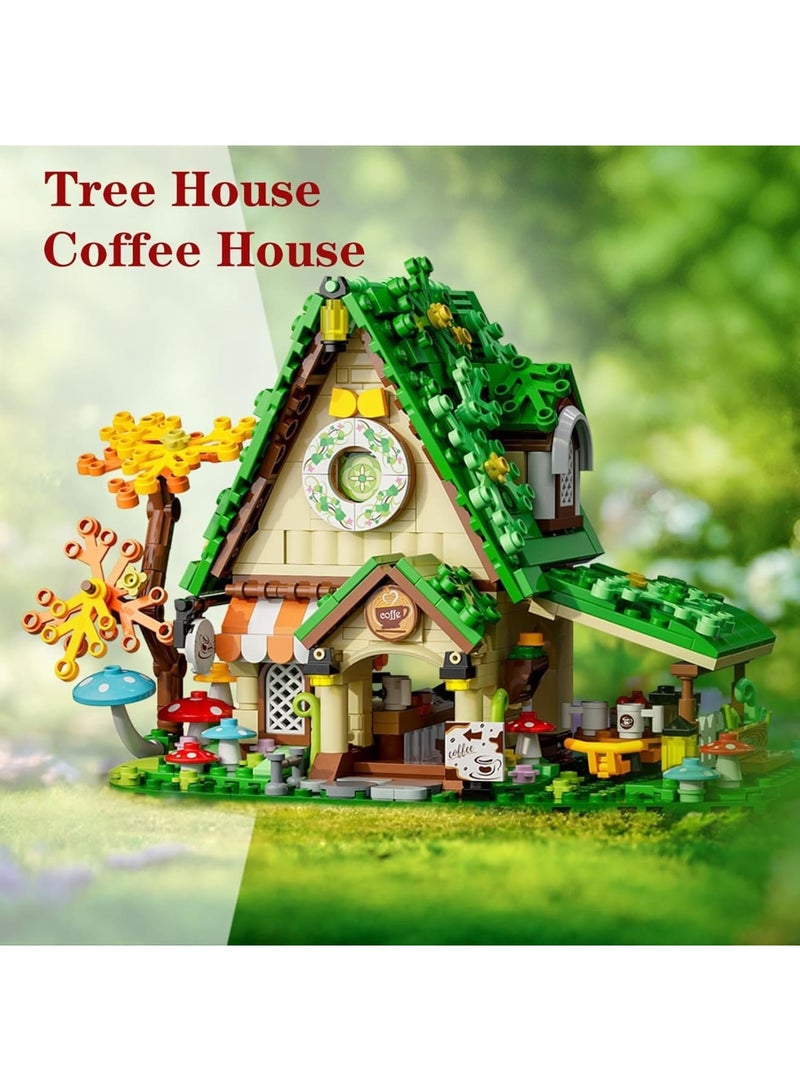 SYOSI Building Blocks Set, Forest Tree House and Mushroom House Construction Toys, Creative DIY Assembly Kit for Kids and Adults, Enhances Imagination and Fine Motor Skills, Best Gift for Boys and Girls 8+ - Image 3