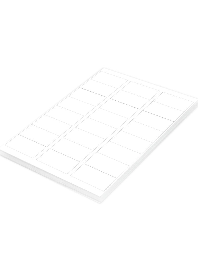 FIS - FIS Multipurpose Laser Labels, Colour White, Size 64X34MM (24 Stickers x 100 Sheet)  2400 Labels, Size : A4 (21X29.7 CM) , Pack of 100 Sheets -FSLA24-3-100 - Image 1
