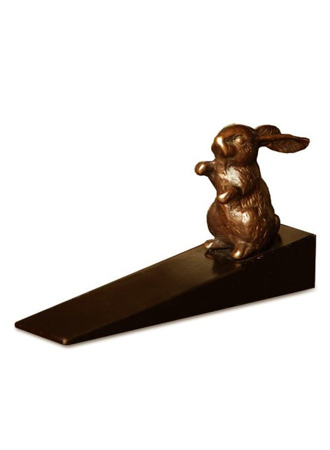 Brass Rabbit Doorstop