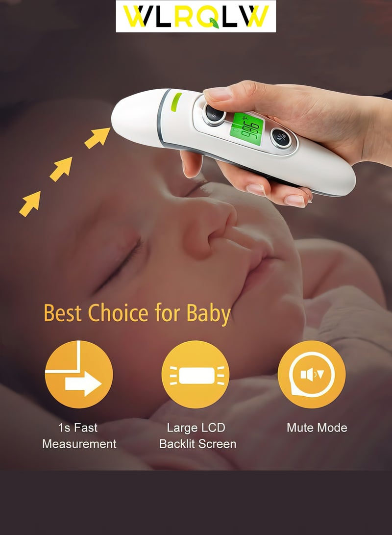 WLRQLW 2 In 1 Home Medical Grade Infrared Thermometer Forehead Ear Thermometer.Protect Your Baby's Healthy Growth  - Image 4