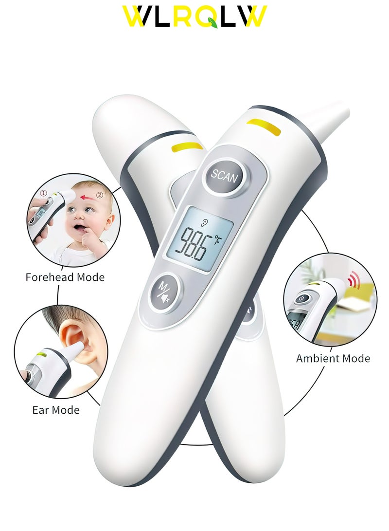 WLRQLW 2 In 1 Home Medical Grade Infrared Thermometer Forehead Ear Thermometer.Protect Your Baby's Healthy Growth  - Image 5