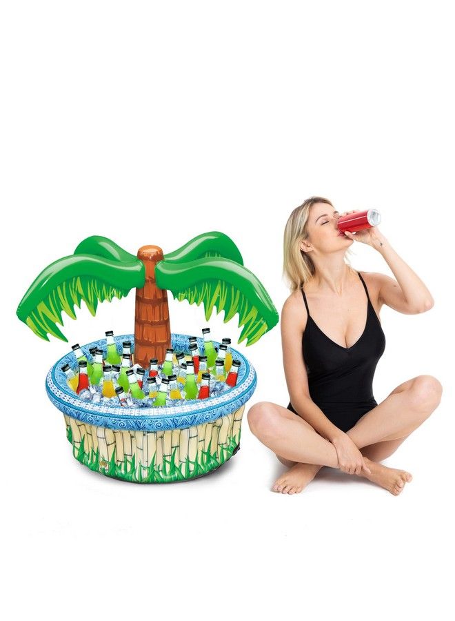 JOYIN 28” Inflatable Palm Tree Cooler, Beach Theme Party Décor, Party Supplies For Pool Party, Luau Party And Hawaiian Party - Image 5