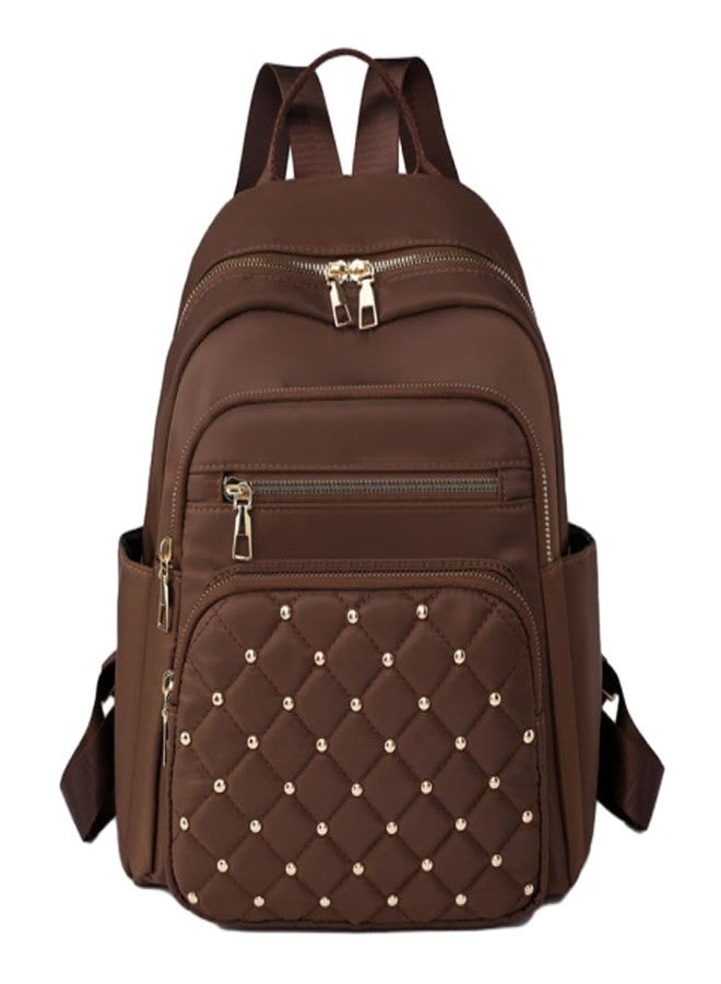 Avilego Casual Backpack for Women Vintage Fashion Backpacks Purse Solid Color Diamond Check Handbags Shoulder Bag 2025 - Image 1
