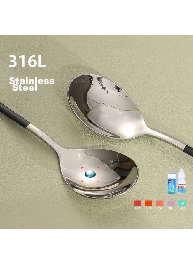 GRASEY Guangyi 316 Stainless Steel Spoon And Fork Alloy Chopsticks Set, Portable Cutlery Box For Students And Travel, Four-piece Set Gy8839 - Image 3