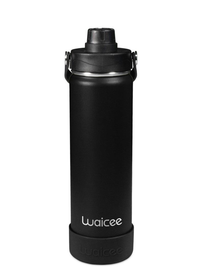 WAICEE Onyx Black Reusable Bottle – 21oz / 620ml - Image 1